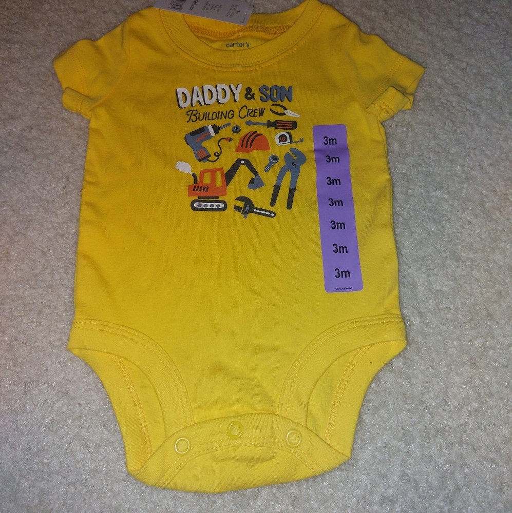 Daddy and son onesie